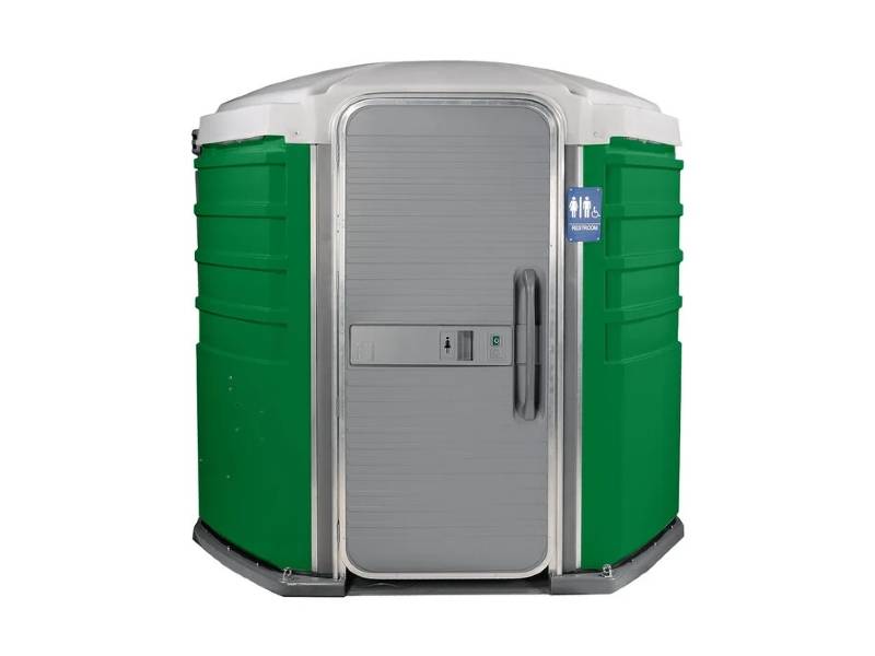 ADA Accessible portable toilet - exterior view