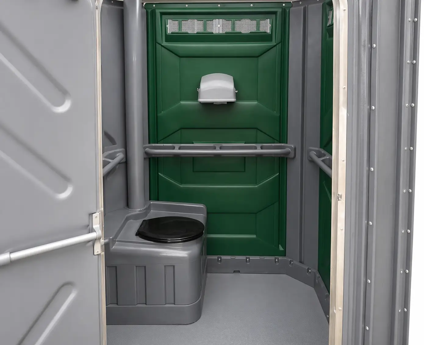 Comfort XL portable toilet - interior view