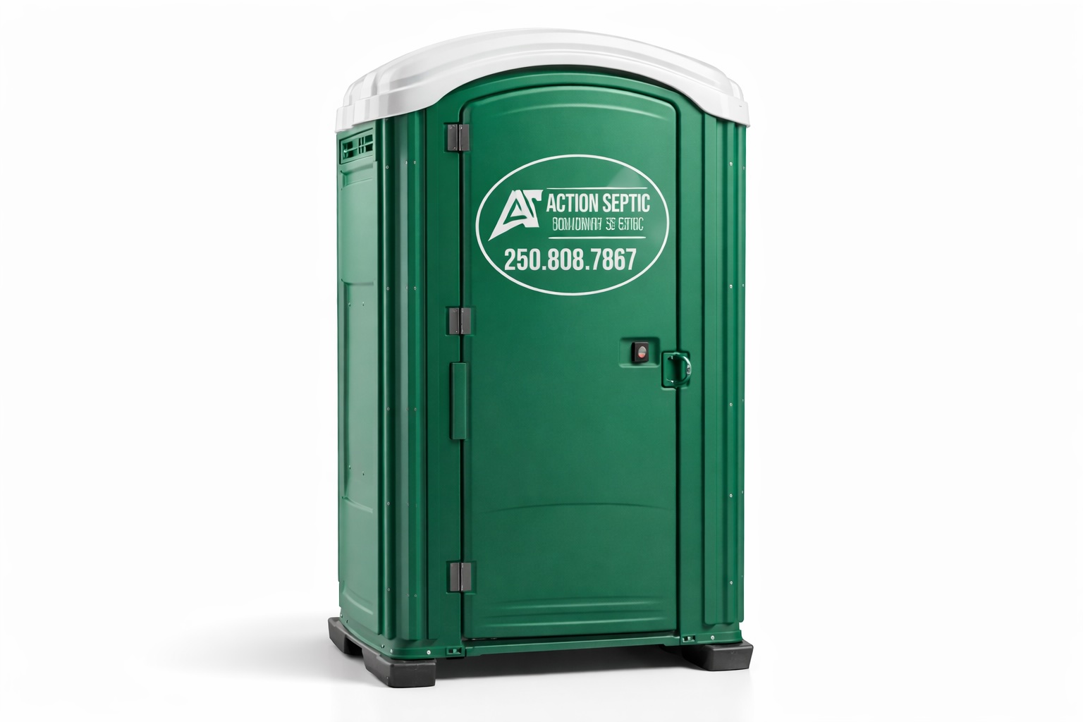 Deluxe portable toilet - exterior view