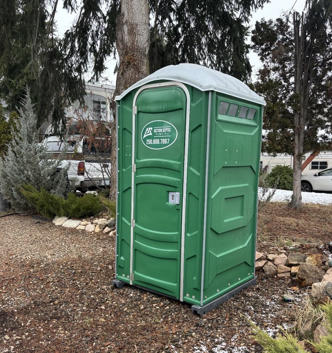Standard portable toilet - exterior view