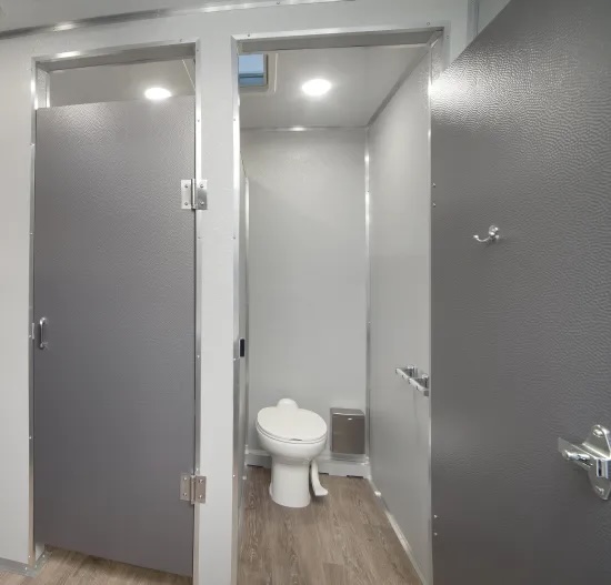 Luxury washroom trailer - interior view